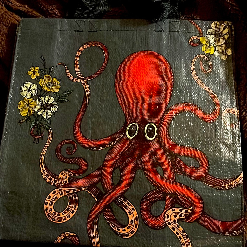 The cutest octopus shopping bag BLUEQ